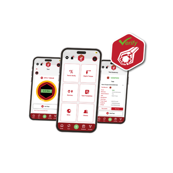 Dinamómetro digital 80Nm. Verificar y registrar par de apriete.