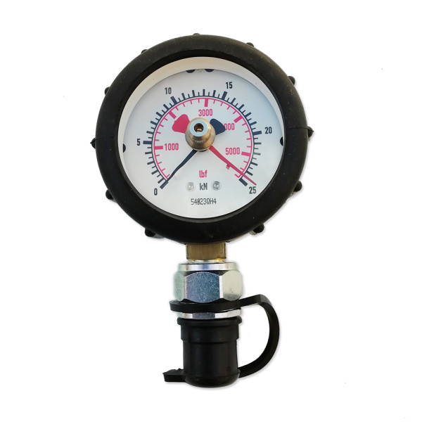 Manómetro analógico 25kN para comprobador de resistencia anclajes