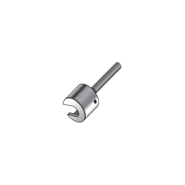 Adaptador de botones para ensayar espárragos y varillas roscadas
