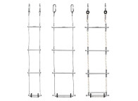 Escalera de cable enrollada. Anchura 16 cm. Varias longitudes