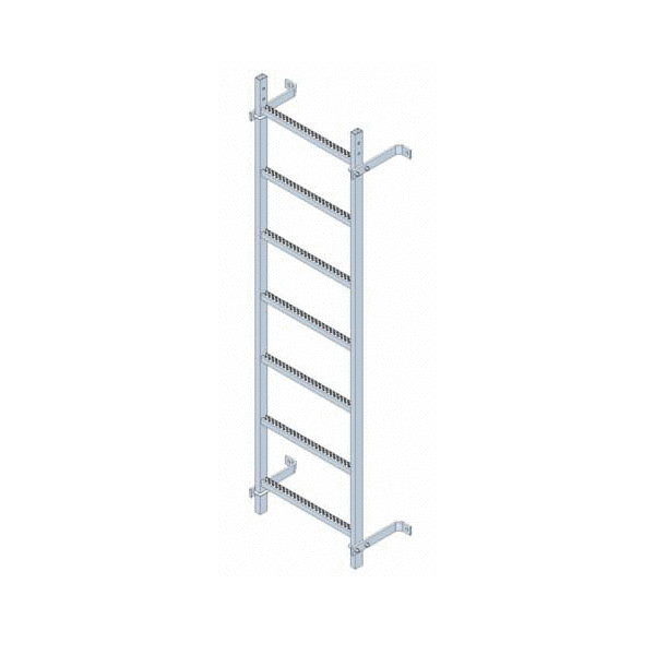 Escaleras fijas modulares, con o sin aros quitamiedos