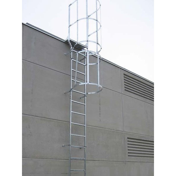 Tramo de escalera galvanizada. 600mm sin aros quitamiedo 2