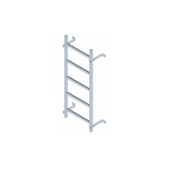 Tramo de escalera galvanizada. 1200mm sin aros quitamiedo
