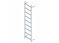 Tramo de escalera galvanizada. 2400mm sin aros quitamiedo