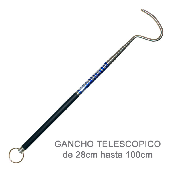 Mini gancho telescópico de 28cm hasta 100cm para poda y trepa