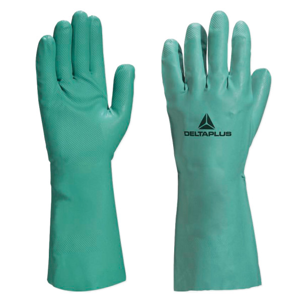 Guantes de nitrilo con protección química. Apto para desamiantado