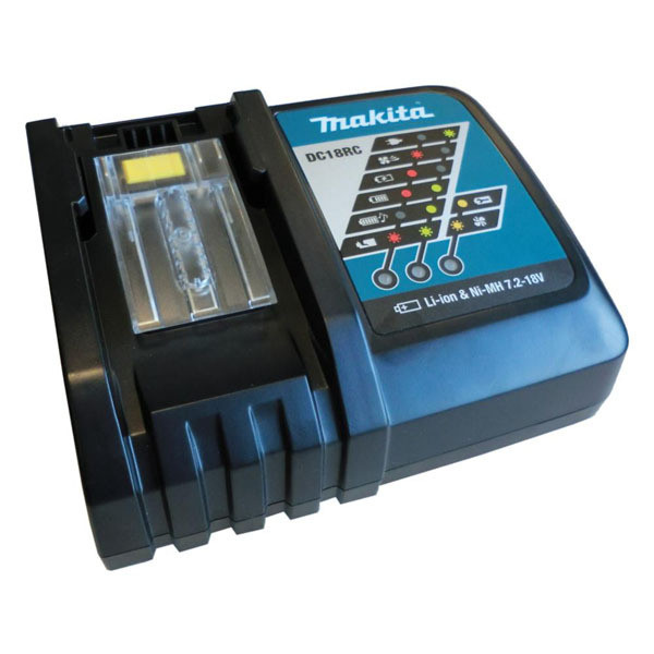 Cargador de baterías Makita. Apto para las Litio-Ion 14V y 18V