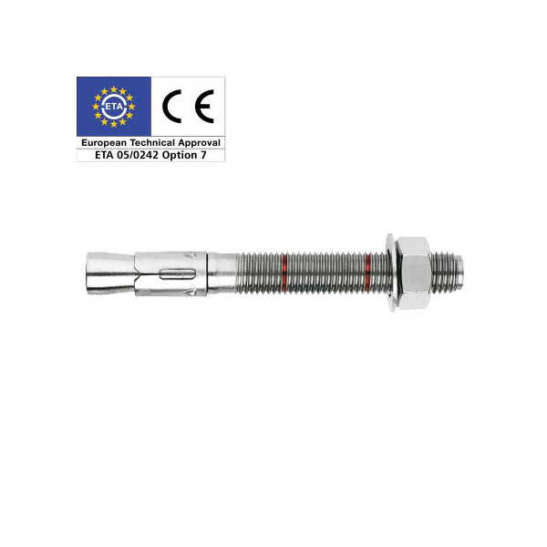 Parabolt M12 anclaje mecánico de acero inox A4 2