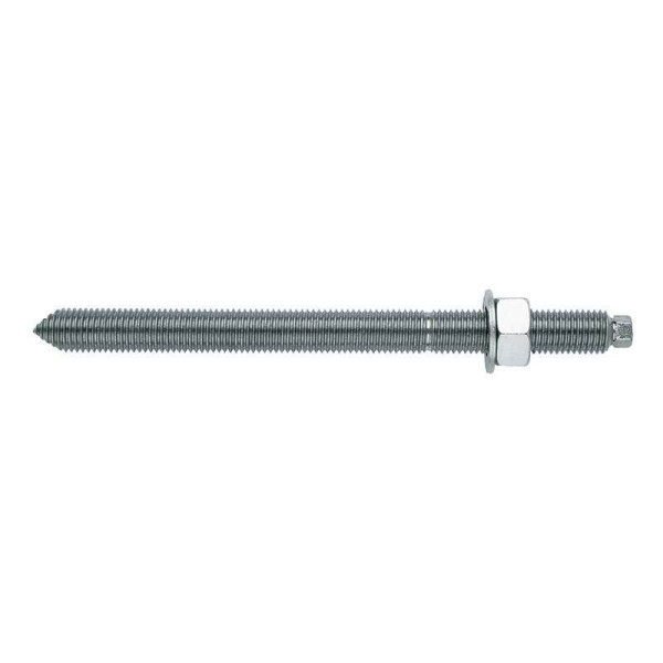 Espárrago zincado o bicromatado M12x160 para anclaje químico