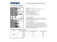 Resina poliéster MOP+ Index para instalación de anclajes químicos