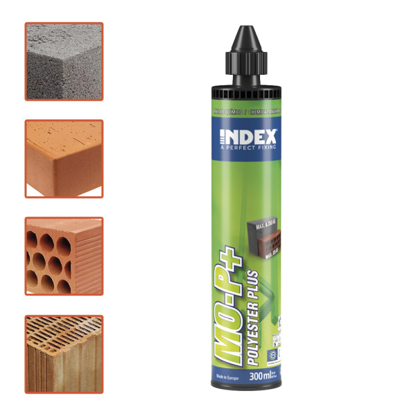Resina poliéster MOP+ Index para instalación de anclajes químicos