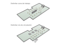 Base de caucho del sistema de señalización D-Marc para cubiertas
