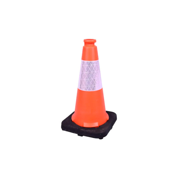 Cono de tráfico altura 45cm para señalización de zonas de trabajo