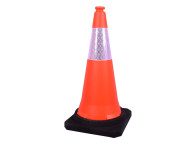 Cono de tráfico 75cm para señalizar peligro y zonas de trabajo