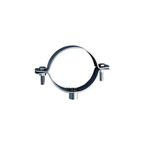 Abrazadera zincada para tubo de desague y bajantes diámetro 90mm