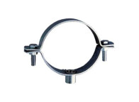 Abrazadera zincada para tubo de desague y bajantes diámetro 90mm