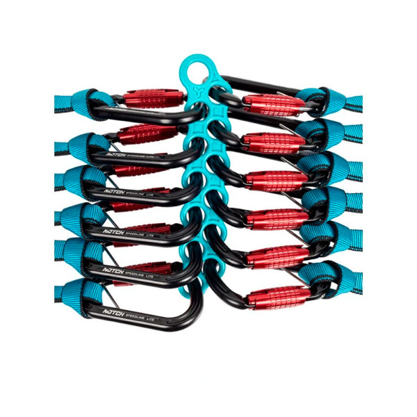 Speedrack de Notch para organizar y transportar mosquetones.