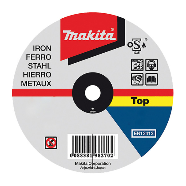 Disco de corte metal para amoladoras diámetro 115mm espesor 1mm