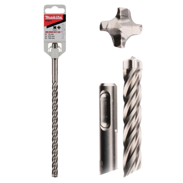 Broca Nemesis B-58213 Makita para hormigón. Longitud 150mm útiles