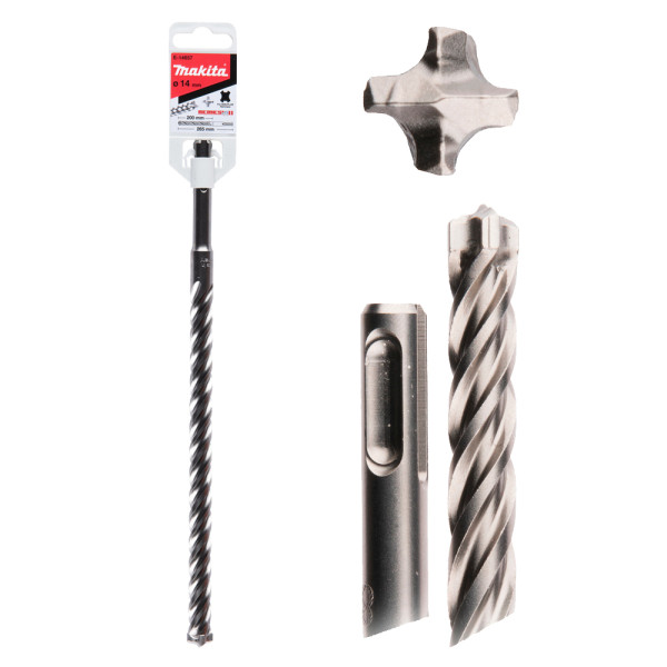 Broca 14mm Nemesis E-14657 para hormigón. Longitud total 265mm
