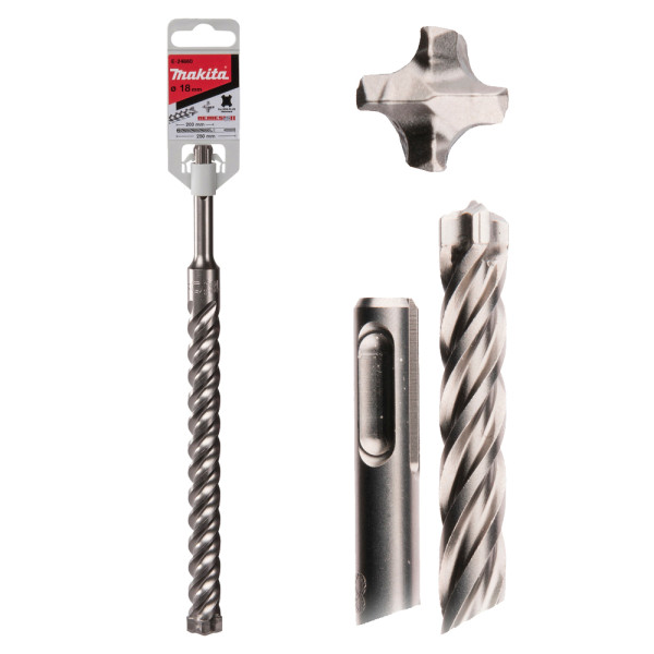 Broca 18mm Nemesis E-24860 para hormigón. Longitud total 265mm