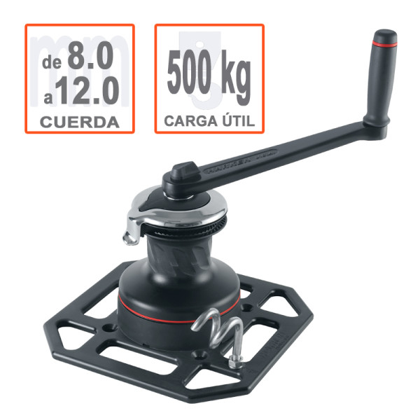 Polipasto HARKEN Rigger para izado y descenso de carga con cuerda