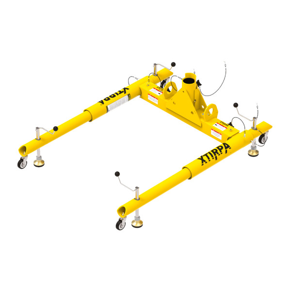 Base H móvil autoportante para brazo pescante Xtirpa de 610 mm