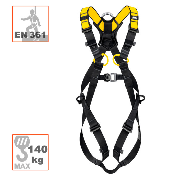 Arnés de seguridad anticaídas Newton de Petzl. Vida útil 10 años.