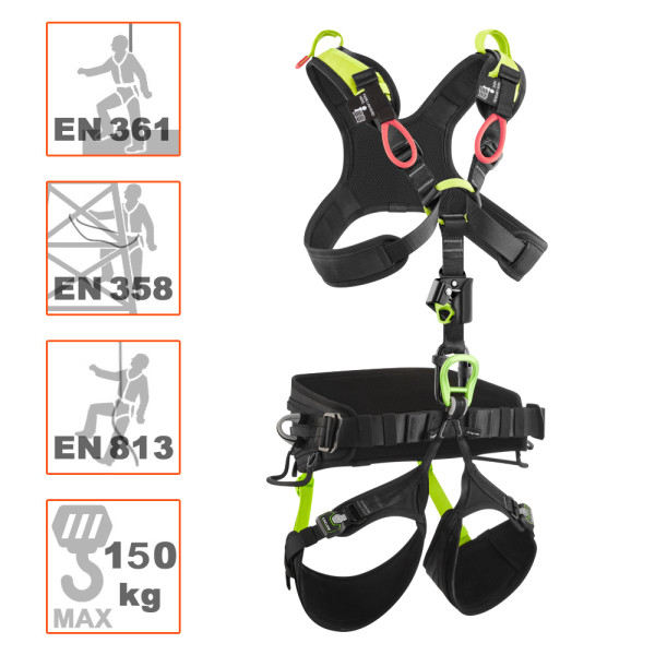 Arnés VECTOR-X Edelrid para rescate y acceso por cuerda en altura