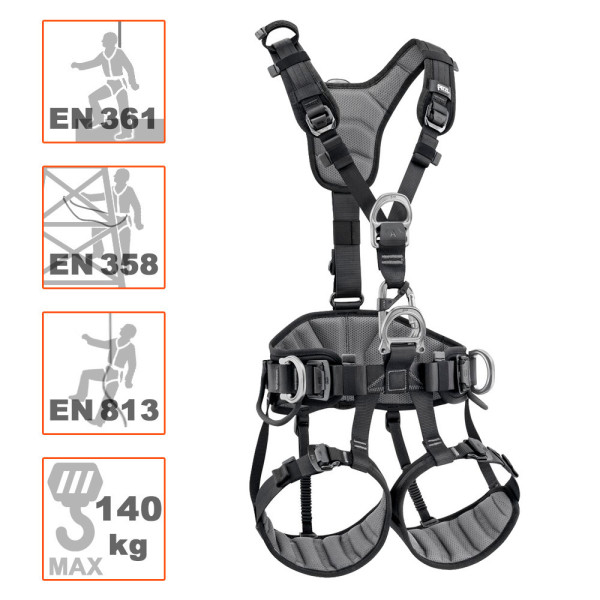 Arnés Avao Petzl para trabajos en altura y verticales con cuerdas