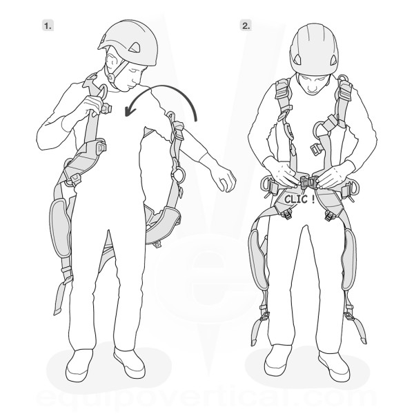 Arnés Petzl VOLT WIND Intl para mantenimiento eólico y grúa torre