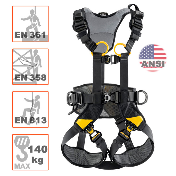 Arnés Petzl VOLT WIND Intl para mantenimiento eólico y grúa torre