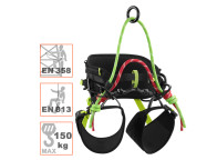 TREEREX Arnés profesional Edelrid para trepa y poda de árboles.