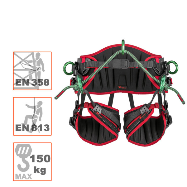 TREEMOTION PRO arnés personalizable de arboricultura Teufelberger