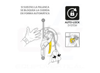 Descensor autofrenante RIG de Petzl para trabajos verticales