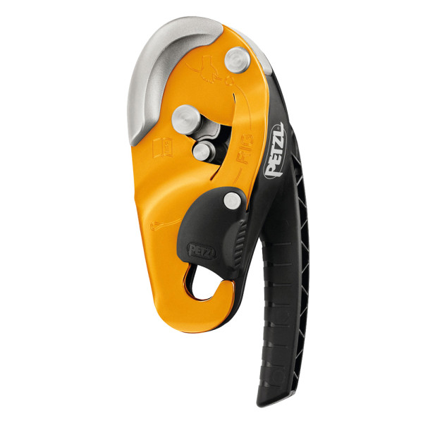 Descensor autofrenante RIG de Petzl para trabajos verticales