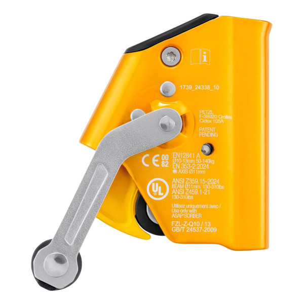 Bloqueador anticaídas deslizante ASAP LOCK Petzl. Garantía 3 años