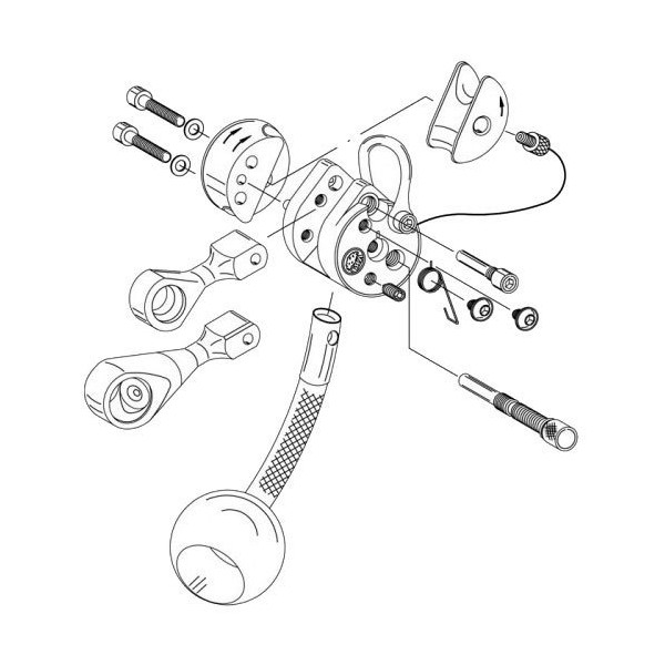 Recambio eslabón quitavueltas para descensor Lockjack de ART