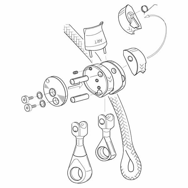 Recambio pastilla de freno 11-13mm para bloqueador Positioner ART