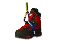 Estribo pedal CAMBO para bota anticorte en trepa con método SRT