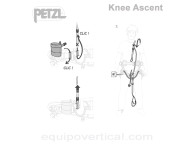 Estribo con bloqueador KNEE ASCENT para trepa cuerda simple SRT