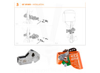 Soporte QT SPURS para ascendedor de pie QUICK TREE sobre espuelas