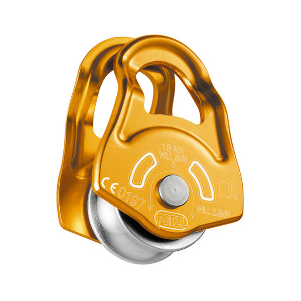 MOBILE Polea simple Petzl de placas oscilantes y cojinete
