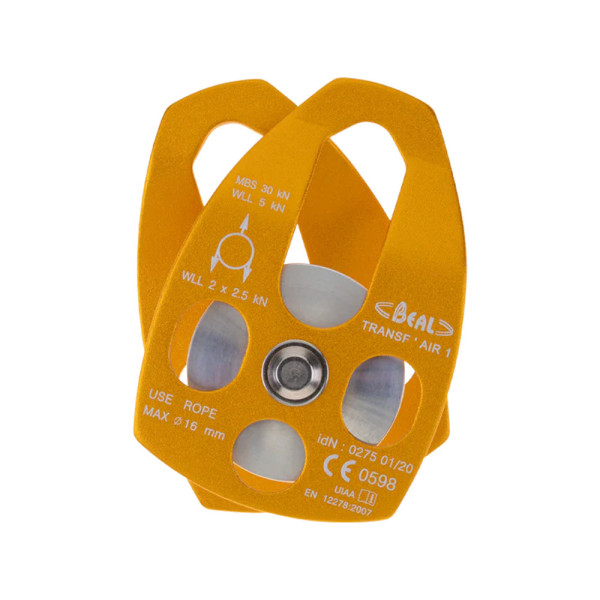Polea Beal TRANSFAIR simple para izado de cargas con cuerdas