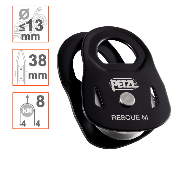 RESCUE Polea Petzl de alta resistencia y rendimiento para rescate 2