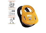 RESCUE Polea Petzl de alta resistencia y rendimiento para rescate