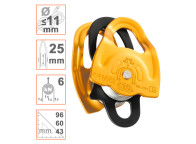 Polea prusik doble GEMINI de Petzl. Ligera y de alto rendimiento.
