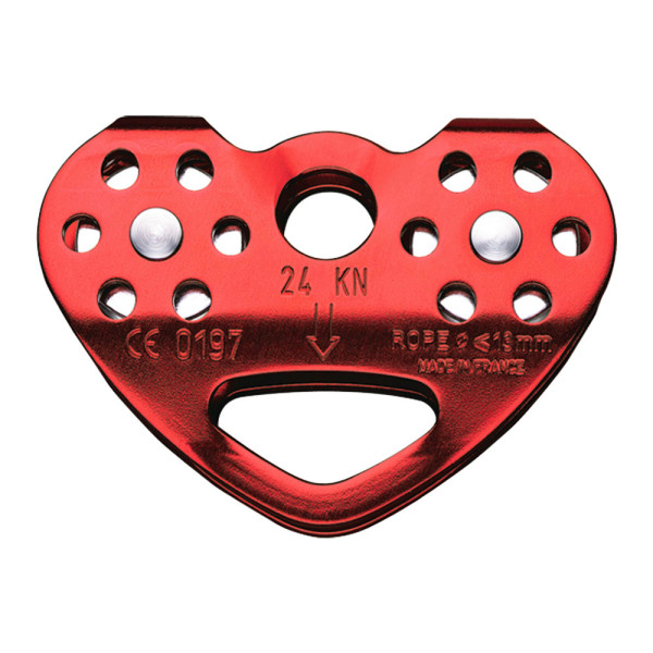 Polea doble TANDEM de Petzl para tirolinas de cuerda