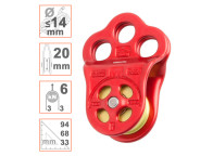 Polea placas oscilantes HITCH CLIMBER de DMM con triple enganche
