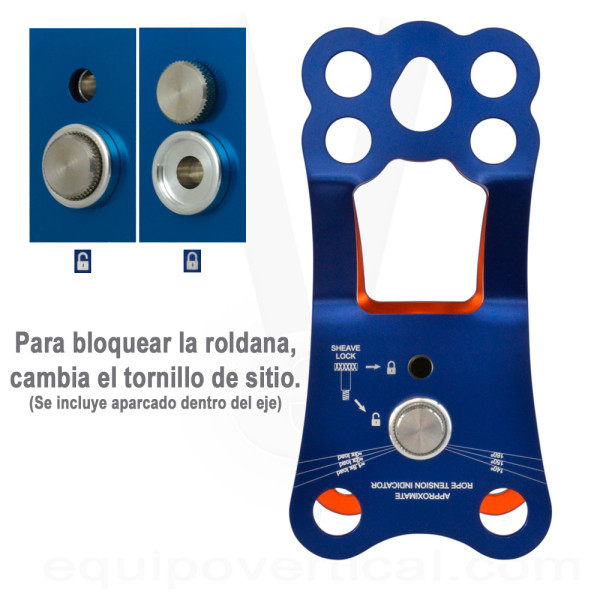 Polea pasanudos KOOTENAY ULTRA para rescate en altura con cuerdas